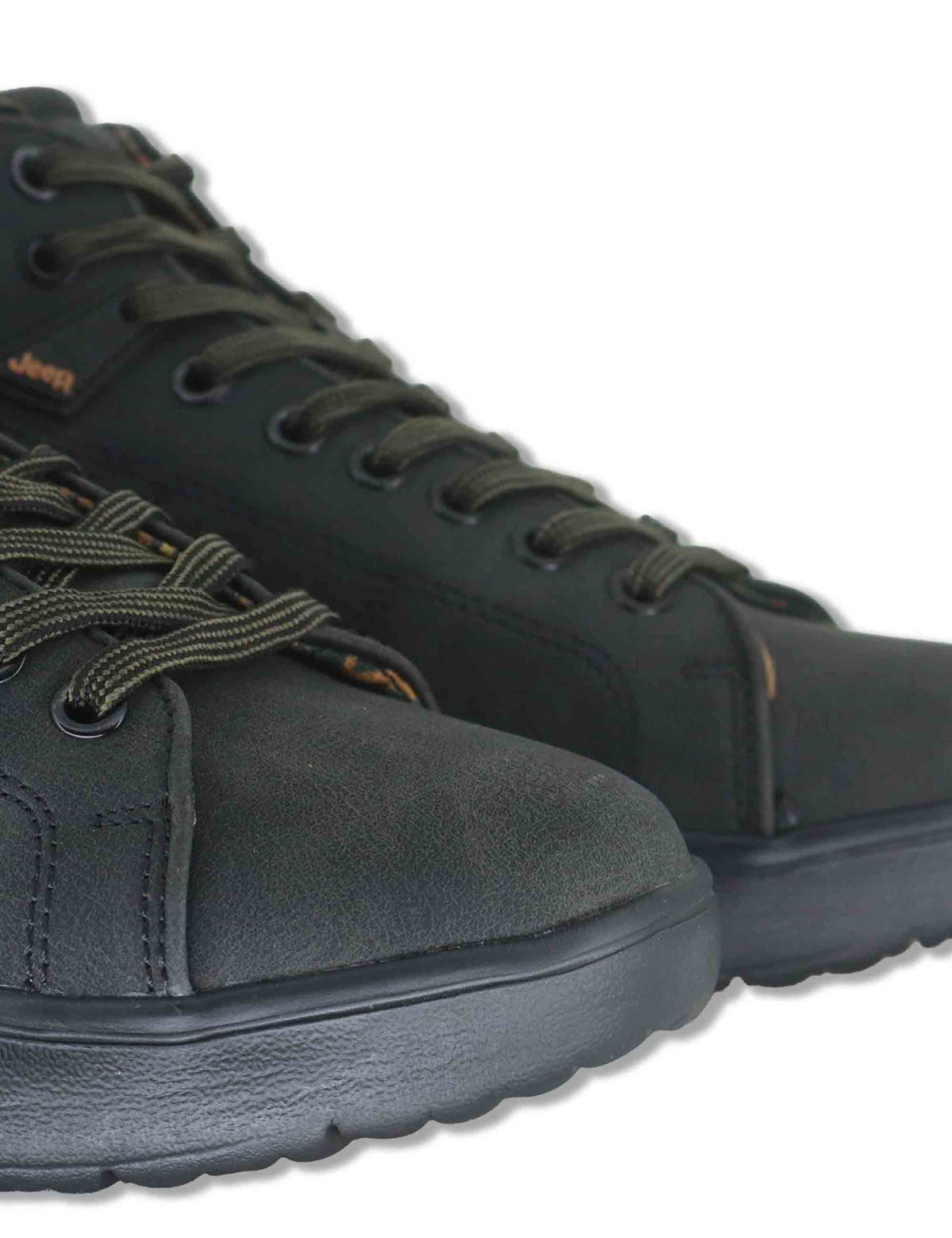 Stivaletti stringati uomo Kobi Mid in eco pelle nero con suola extra soft JM62062A 062 Jeep 