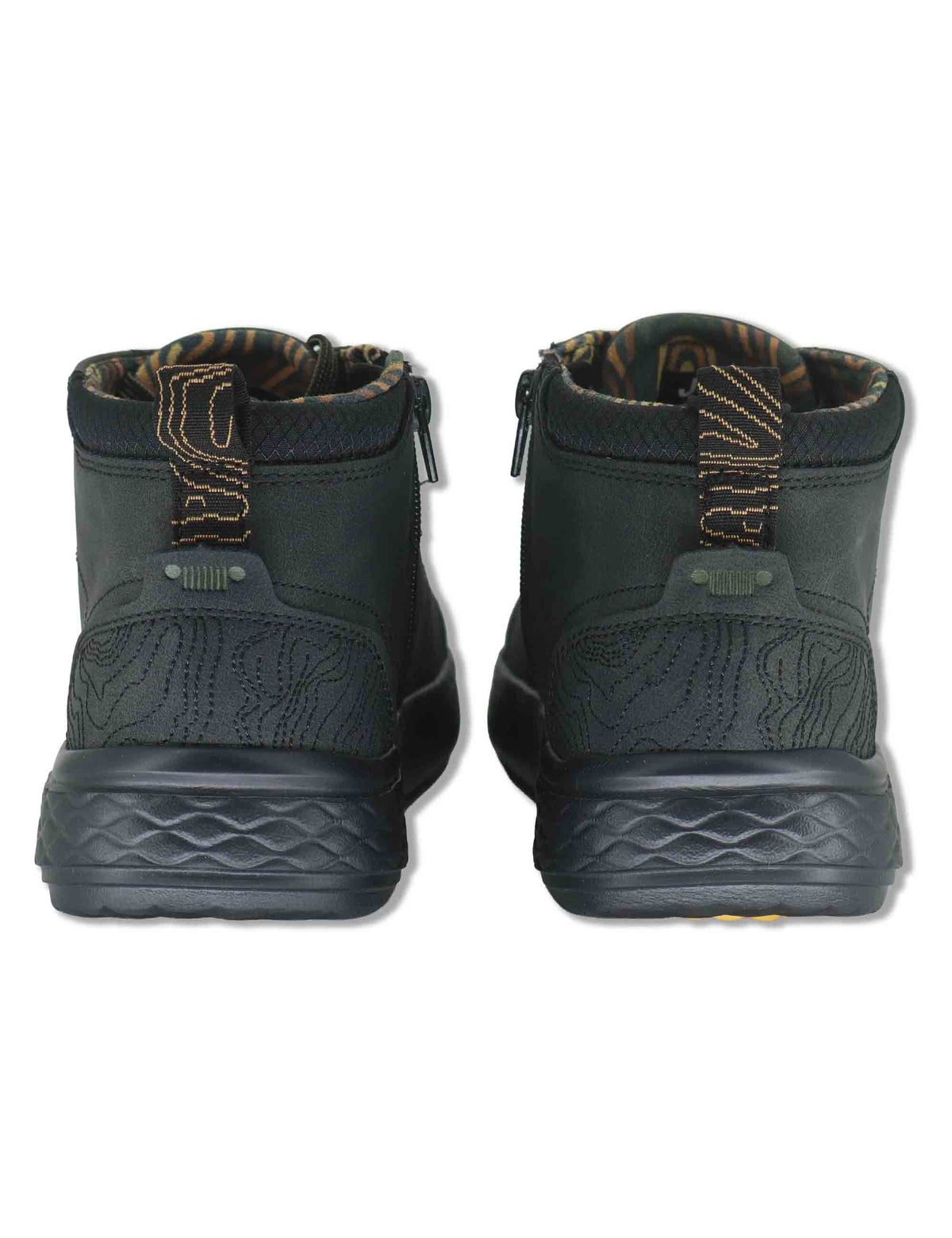 Stivaletti stringati uomo Kobi Mid in eco pelle nero con suola extra soft JM62062A 062 Jeep 