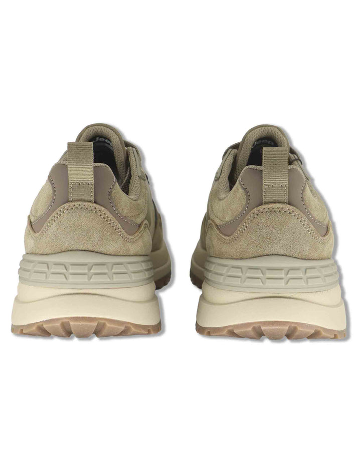Sneakers uomo Ground Mono in camoscio beige con suola alta extra soft JM62101A 036 Jeep 
