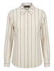 Camicia in viscosa beige taglio maschile con fiocco Donna JABCM0002-F1565 1285 222