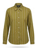 Camicia in viscosa verde taglio maschile con fiocco Donna JABCM0002-F1565 1285 7047