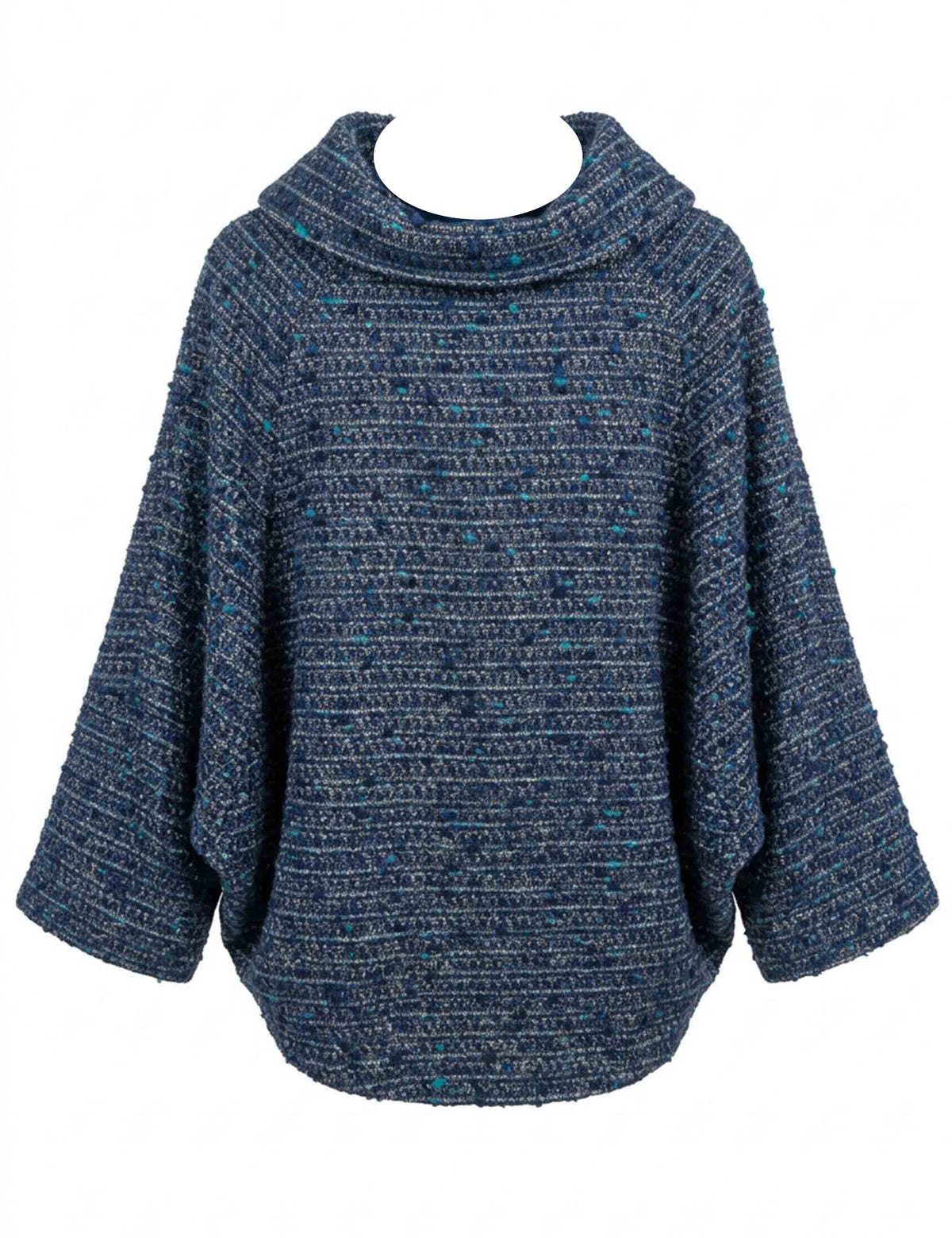 Giaccone donna corto stile nordico blu taglio moderno JABCS0002-F1570 1326 6009 Justmine 