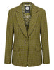 Blazer slim fit soft check verde monopetto Donna JABGA0002-F1097 1312 7047