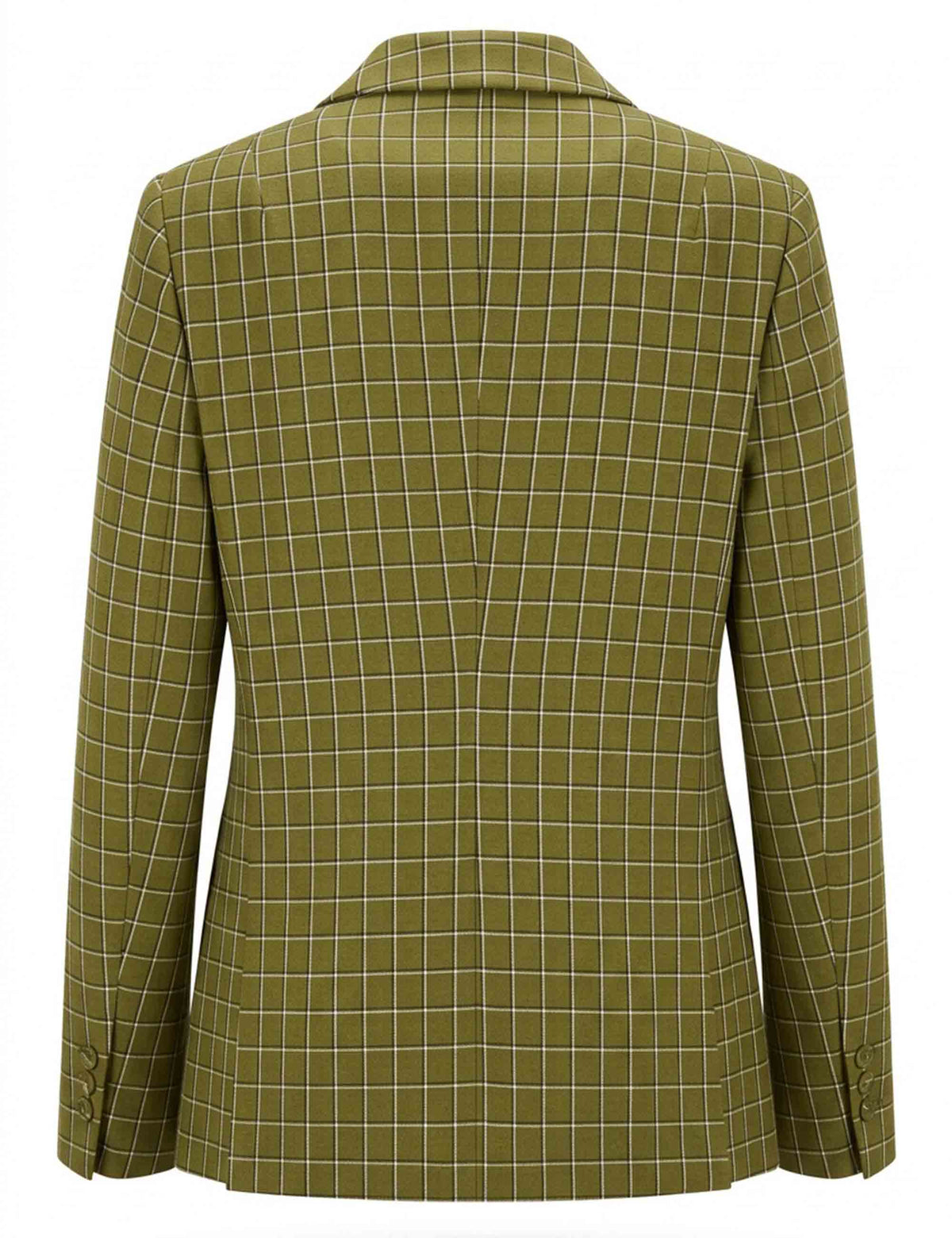 Giacca blazer donna slim fit soft check verde monopetto JABGA0002-F1097 1312 7047 Justmine 