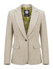 Blazer slim fit in velluto beige monopetto Donna JABGA0002-F1240 1315 222