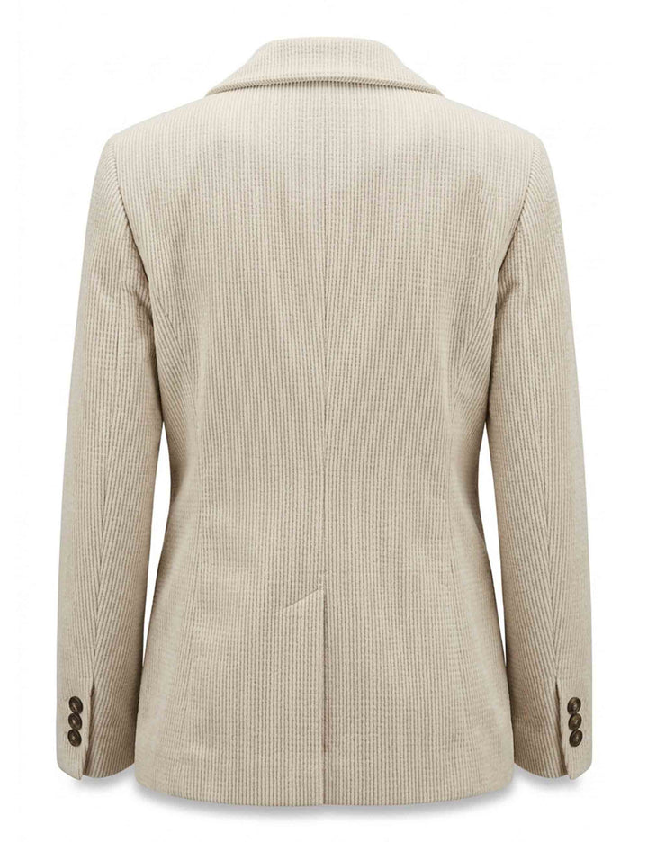 Giacca blazer donna slim fit in velluto beige monopetto JABGA0002-F1240 1315 222 Justmine 