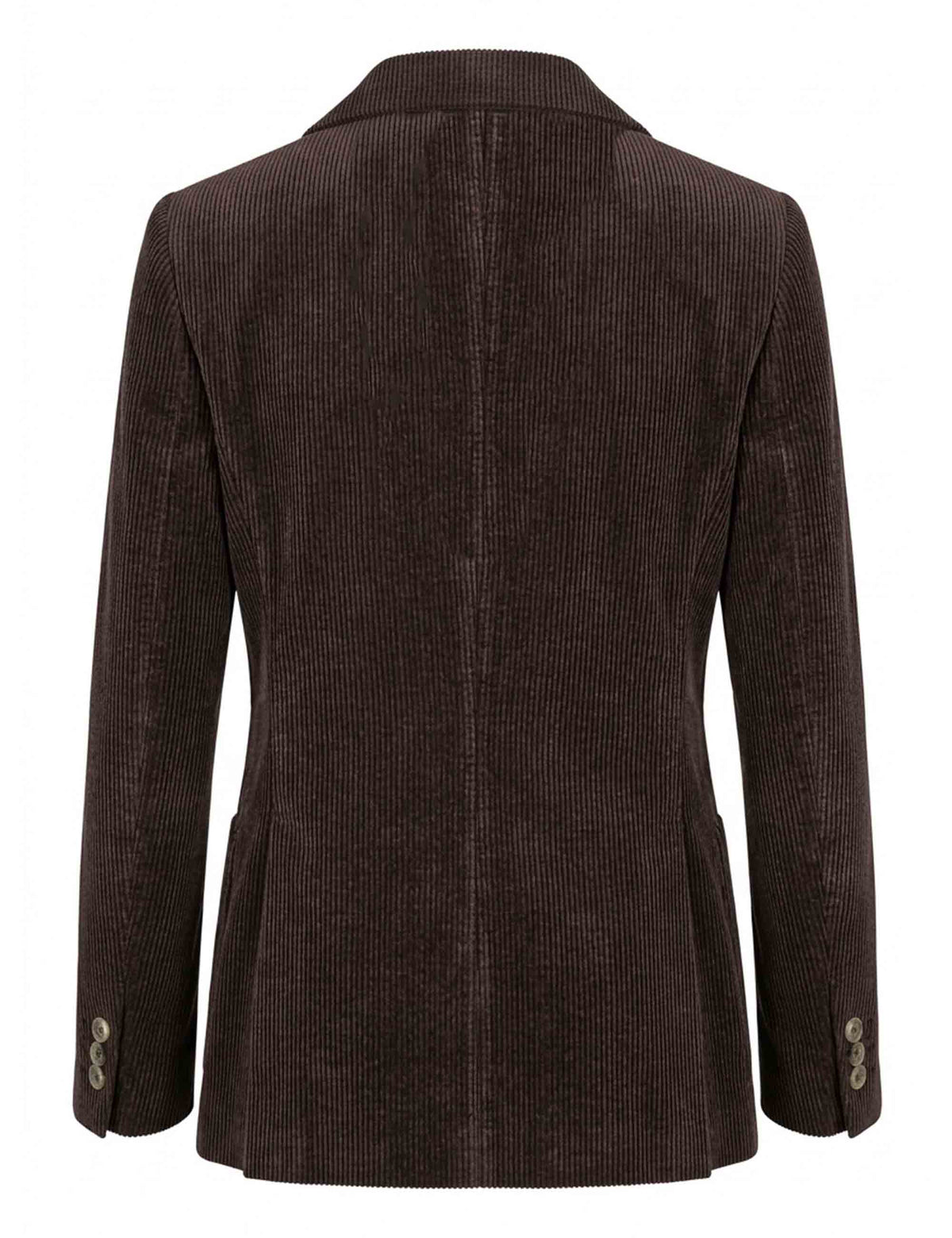Giacca blazer donna slim fit in velluto marrone monopetto JABGA0002-F1240 1315 8139 Justmine 