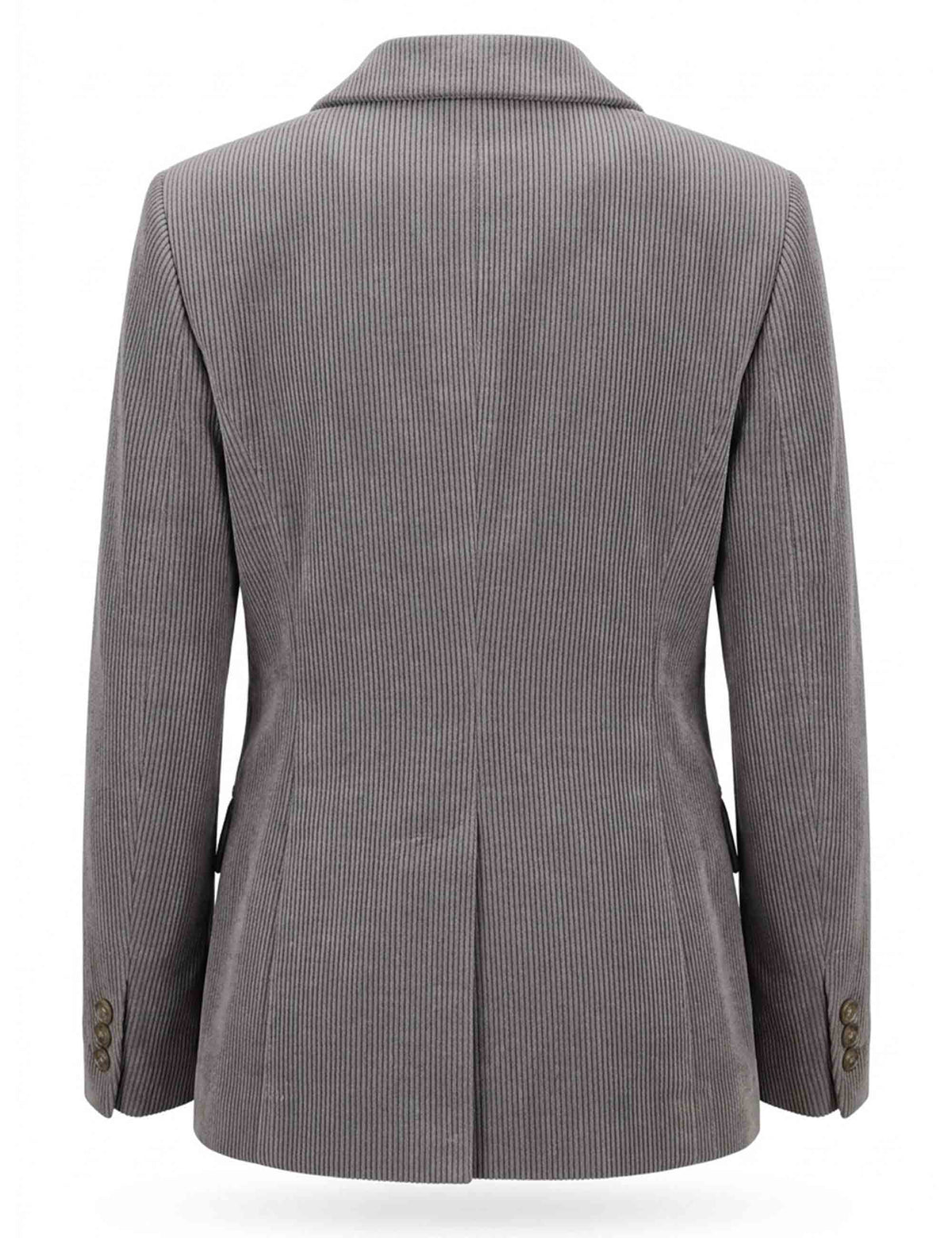 Giacca blazer donna slim fit in velluto taupe monopetto JABGA0002-F1240 1315 9211 Justmine 