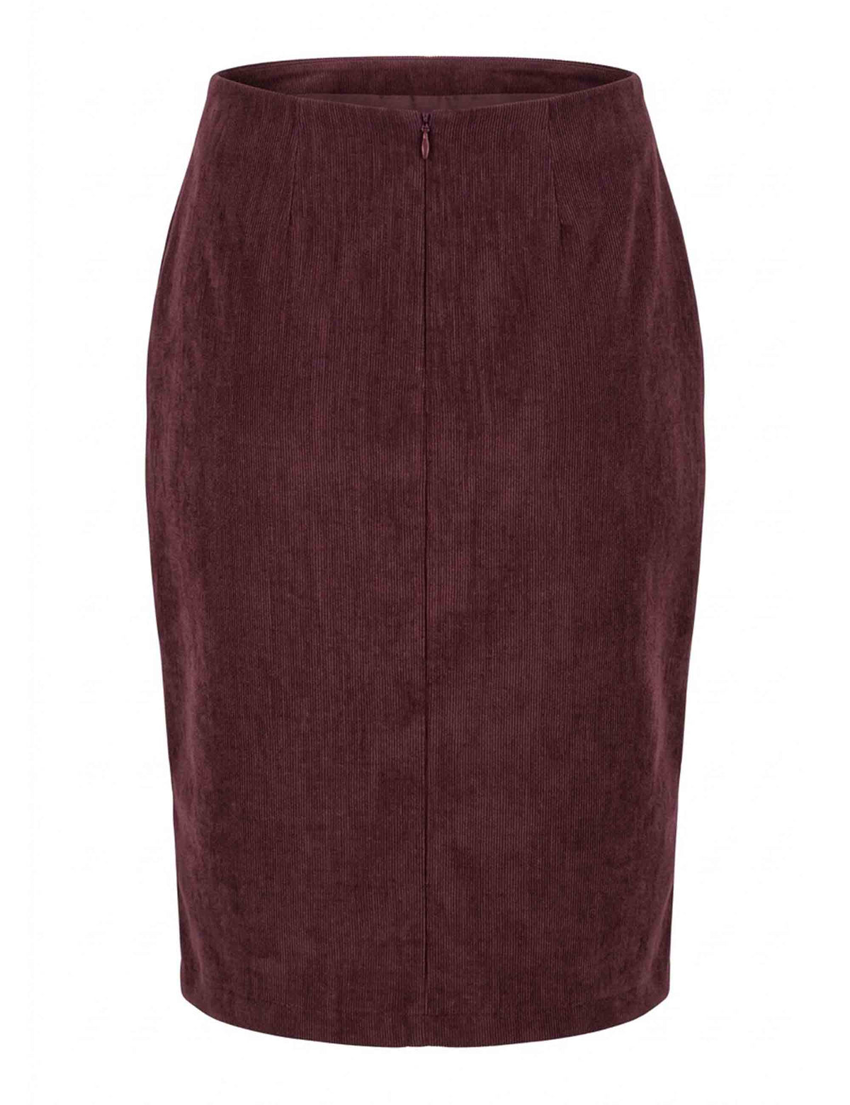 Gonna tubino donna Velvet Haze Stretch bordeaux wrap asimmetrico JABGO0002-F1592 1306 4281 Justmine 