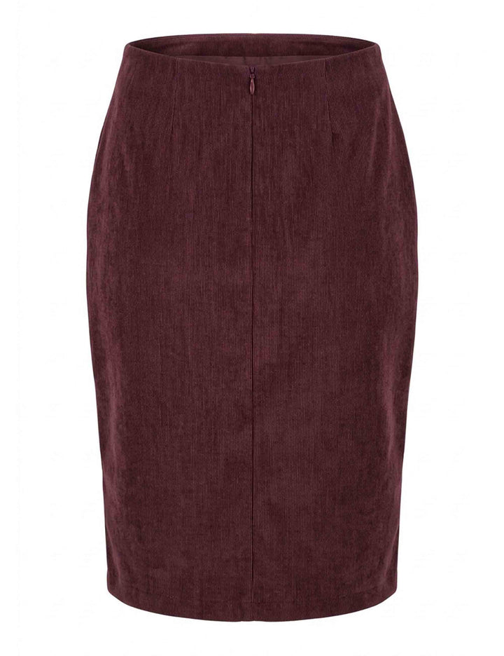 Gonna tubino donna Velvet Haze Stretch bordeaux wrap asimmetrico JABGO0002-F1592 1306 4281 Justmine 