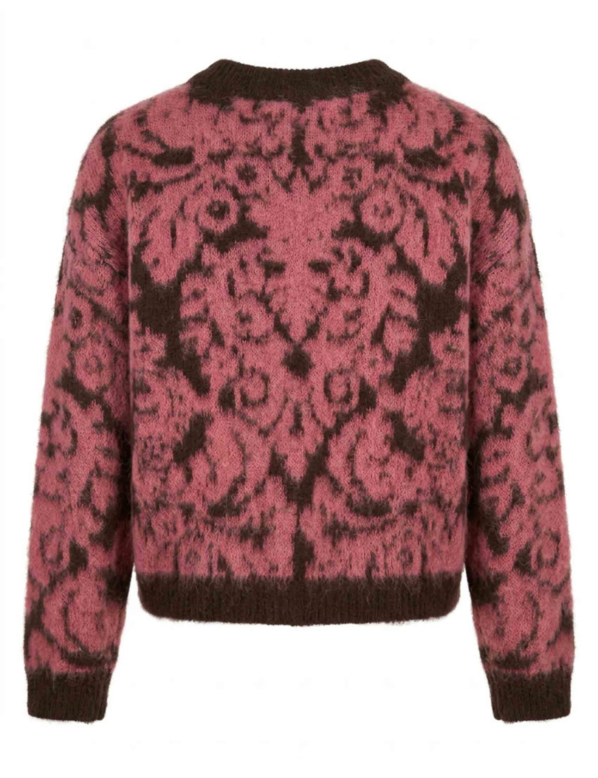 Maglia donna Damask Knit lilla in alpaca con fantasia damascata JABMF0002-G101 1291 3102 Justmine 