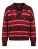 Maglia Knit Check in alpaca bordeaux Donna JABMF0002-G112 1287 4187
