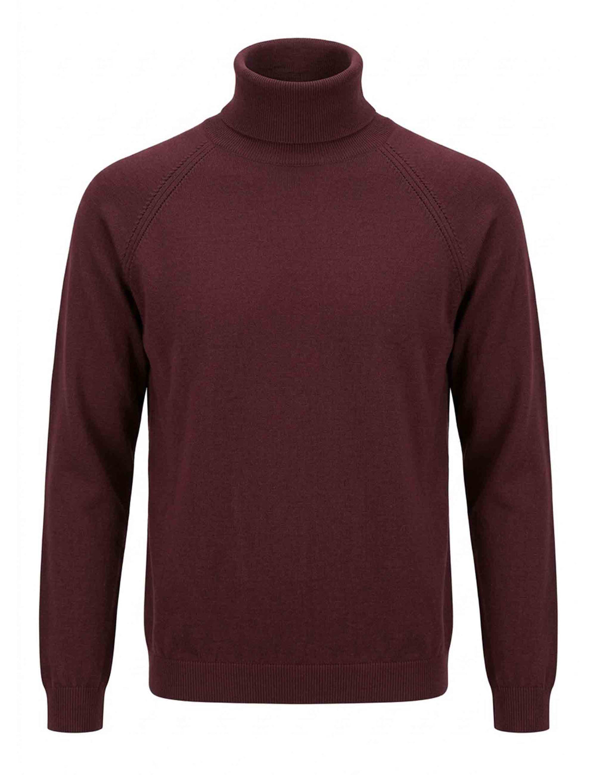 Maglia donna Essential Layers bordeaux dolcevita raglan JABMJ0002-G092 1278 4281 Justmine 