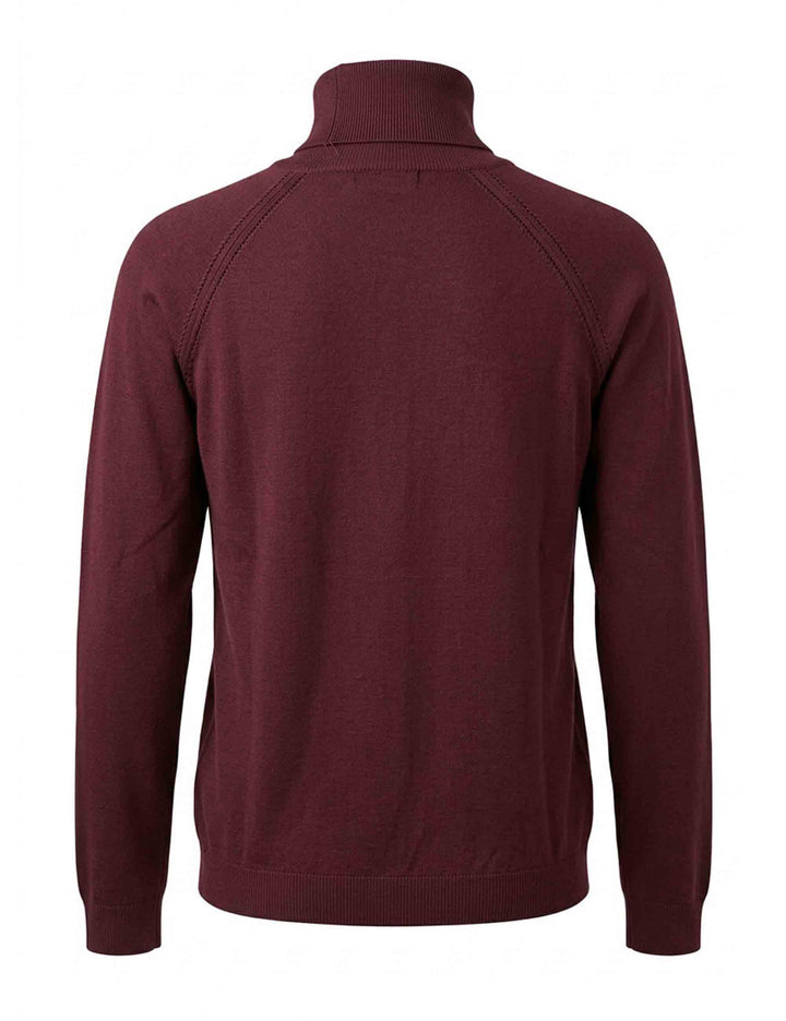 Maglia donna Essential Layers bordeaux dolcevita raglan JABMJ0002-G092 1278 4281 Justmine 