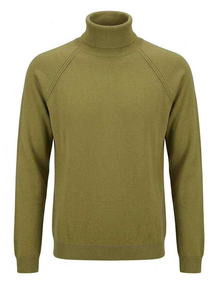 Maglia donna Essential Layers verde dolcevita raglan JABMJ0002-G092 1278 7047 Justmine 