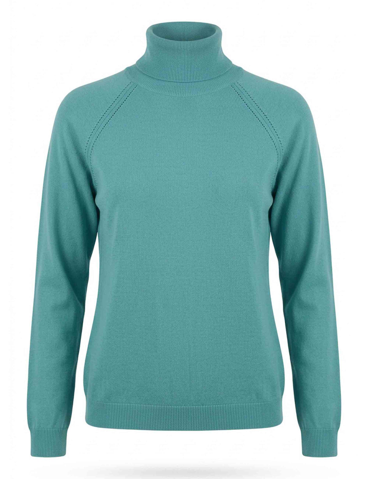 Maglia donna Essential Layers turchese dolcevita raglan JABMJ0002-G092 1278 7051 Justmine 