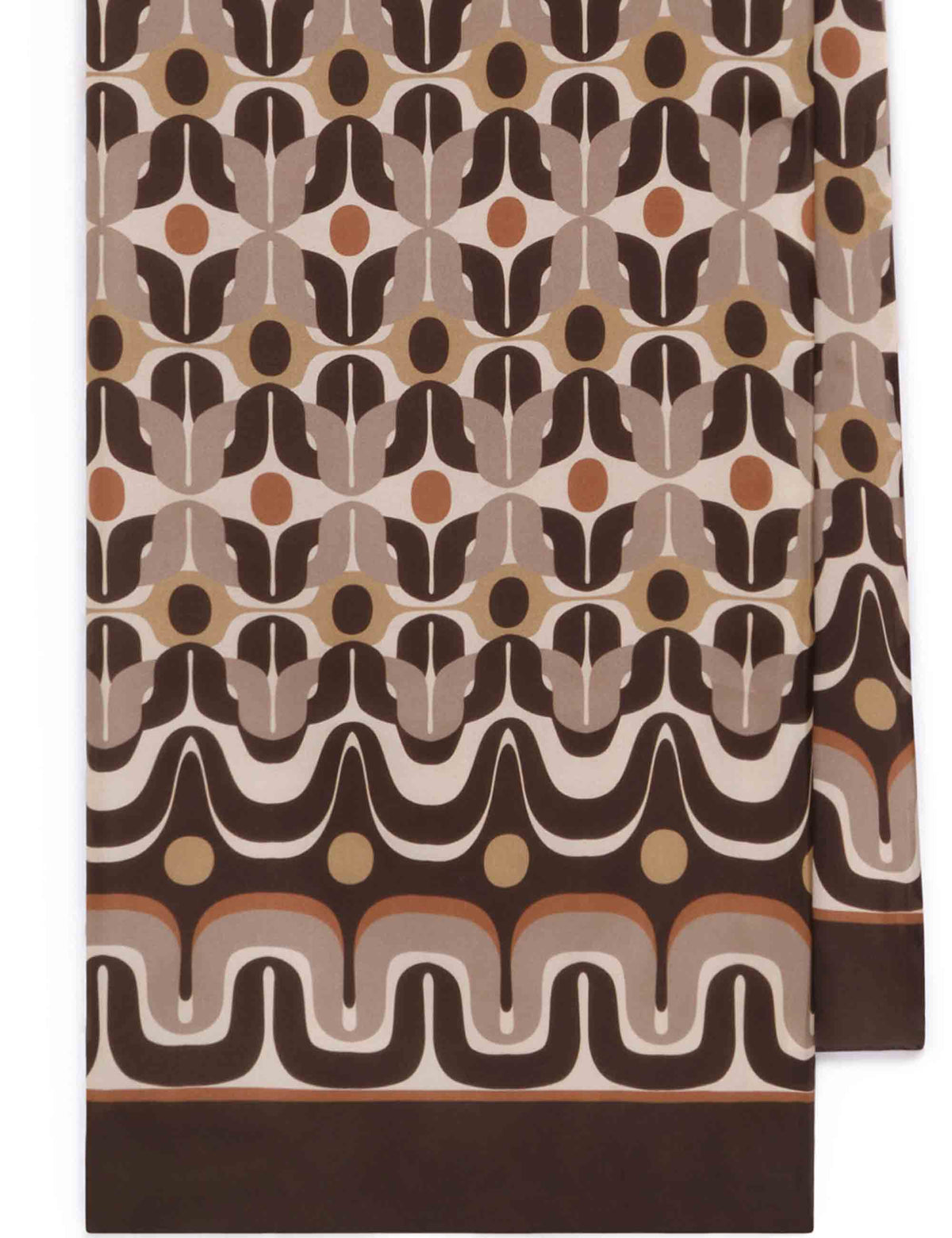 Foulard donna in pura seta fantasia floreale naturale IB020730123 C1213 Maliparmi 