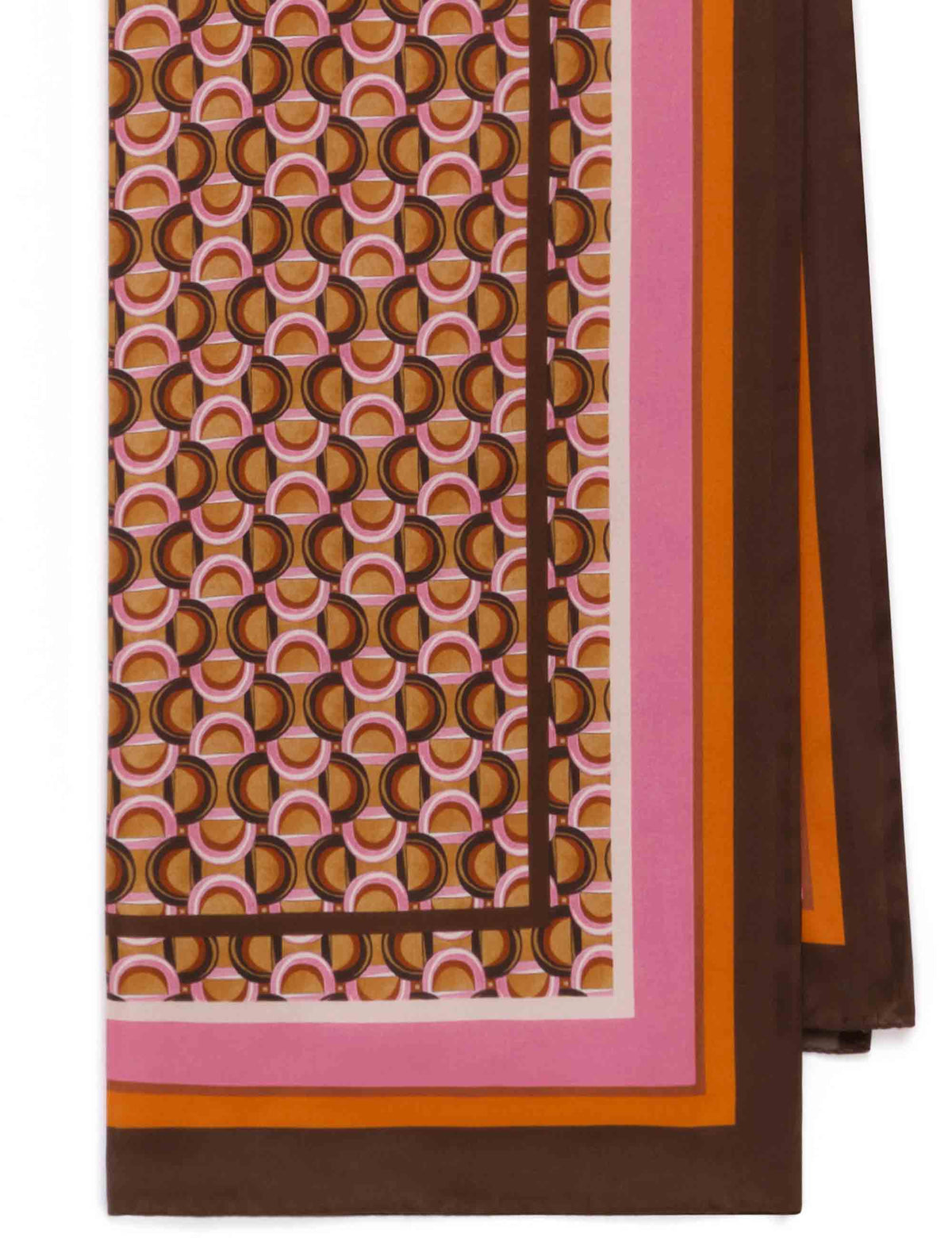 Foulard donna in pura seta fantasia floreale rosa IB020730123 C3281 Maliparmi 