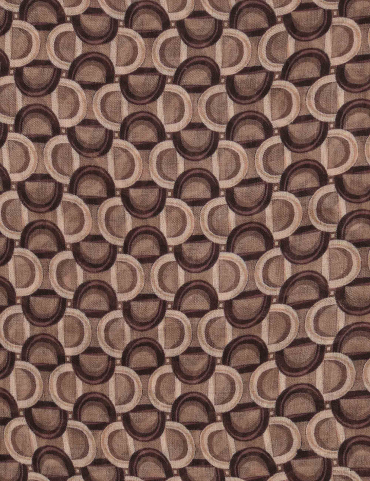Foulard donna in pura lana fantasia geometrica grigio IR002220199 A2183 Maliparmi 
