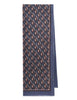 Sciarpa in pura lana fantasia geometrica blu Donna IV015720199 F8014