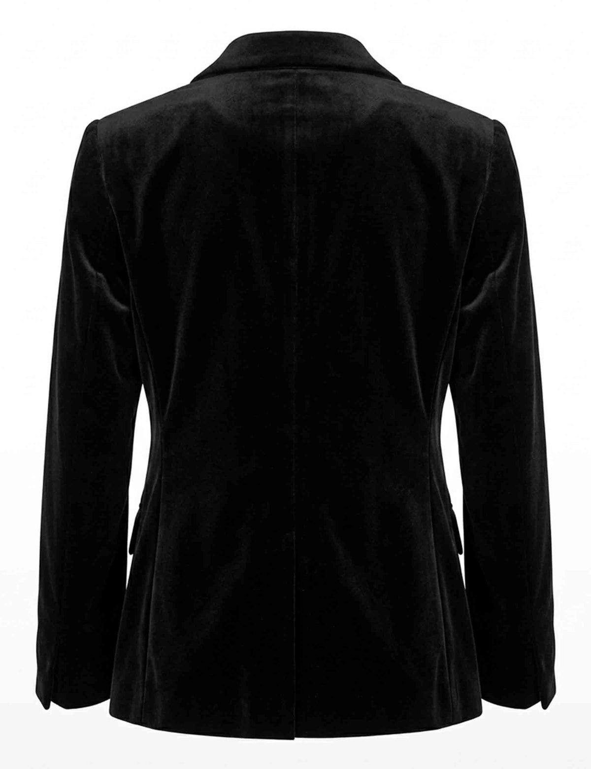 Blazer lungo donna Velvet Flow nero monopetto in velluto e seta JD648262026 20000 Maliparmi 