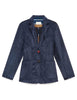 Blazer lungo Corduroy Velvet blu monopetto in velluto a coste Donna JD649761060 80000