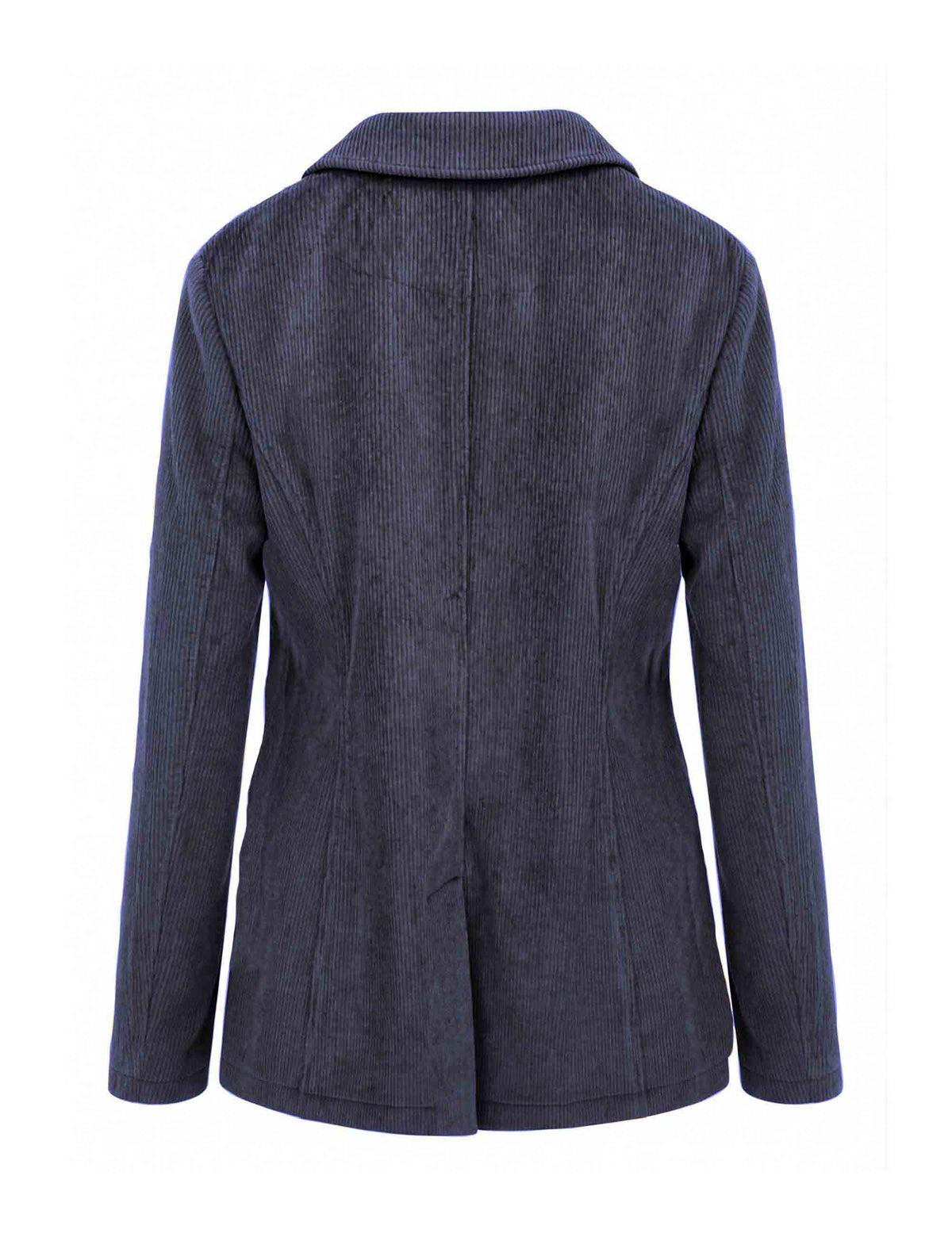 Blazer lungo donna Corduroy Velvet blu monopetto in velluto a coste JD649761060 80000 Maliparmi 