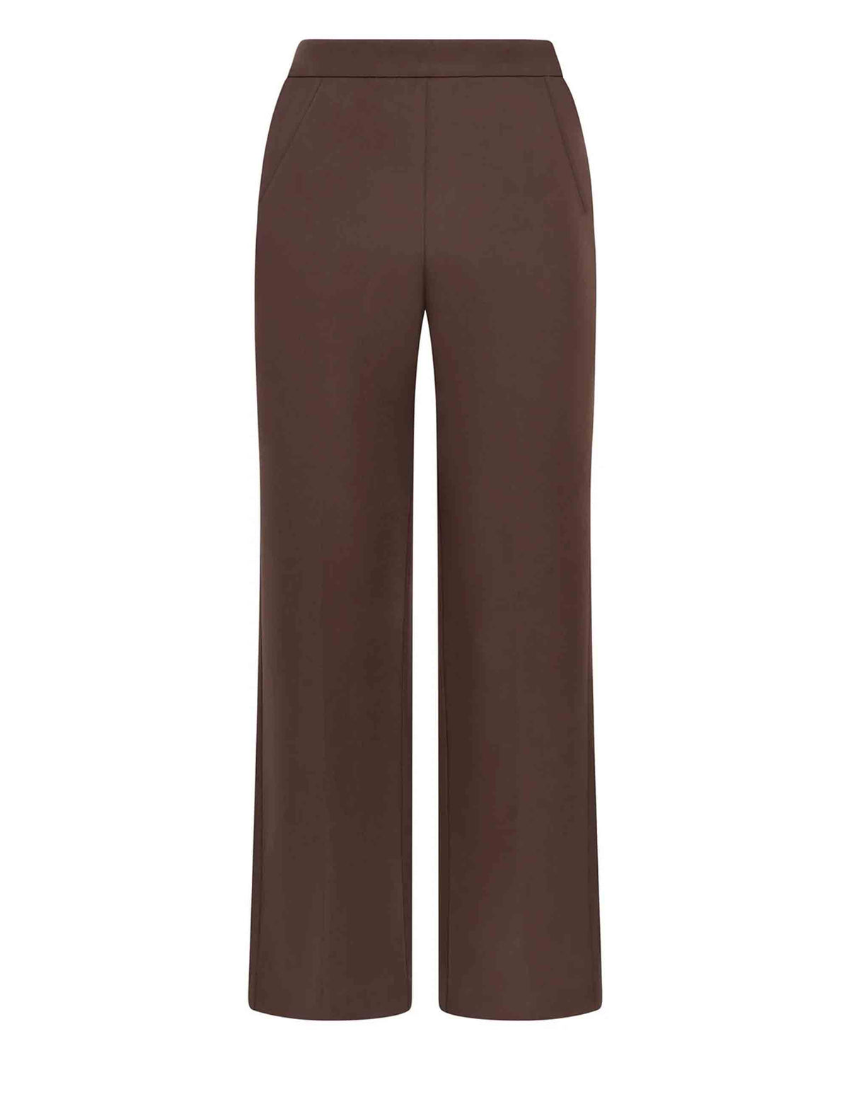 Pantalone donna Sleek Matte a zampa marrone JH747950689 40010 Maliparmi 