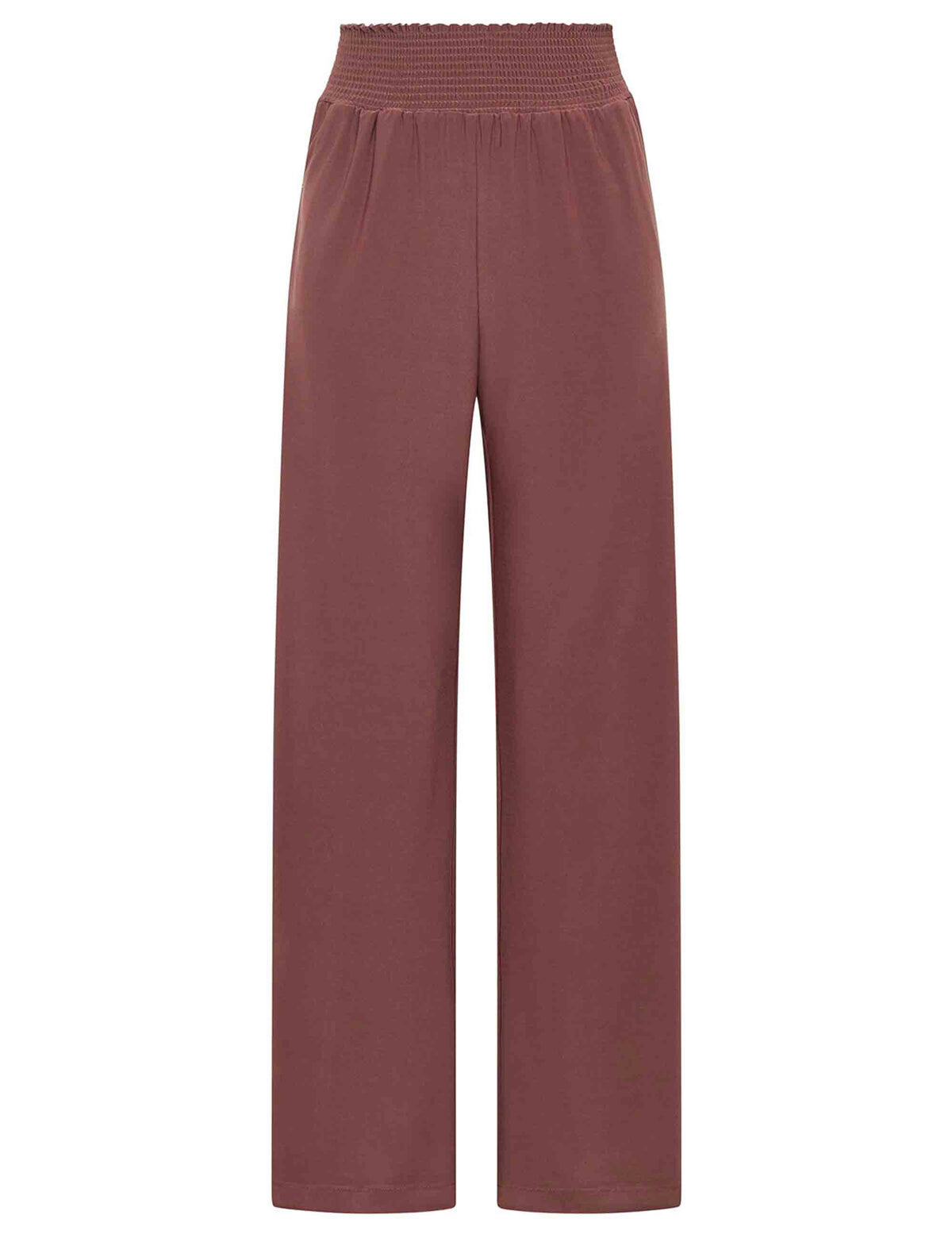 Pantalone palazzo donna Tecno Jersey rosa cipria scuro JH803570226 33010 Maliparmi 