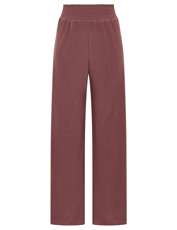 Pantalone palazzo donna Tecno Jersey rosa cipria scuro JH803570226 33010 Maliparmi 