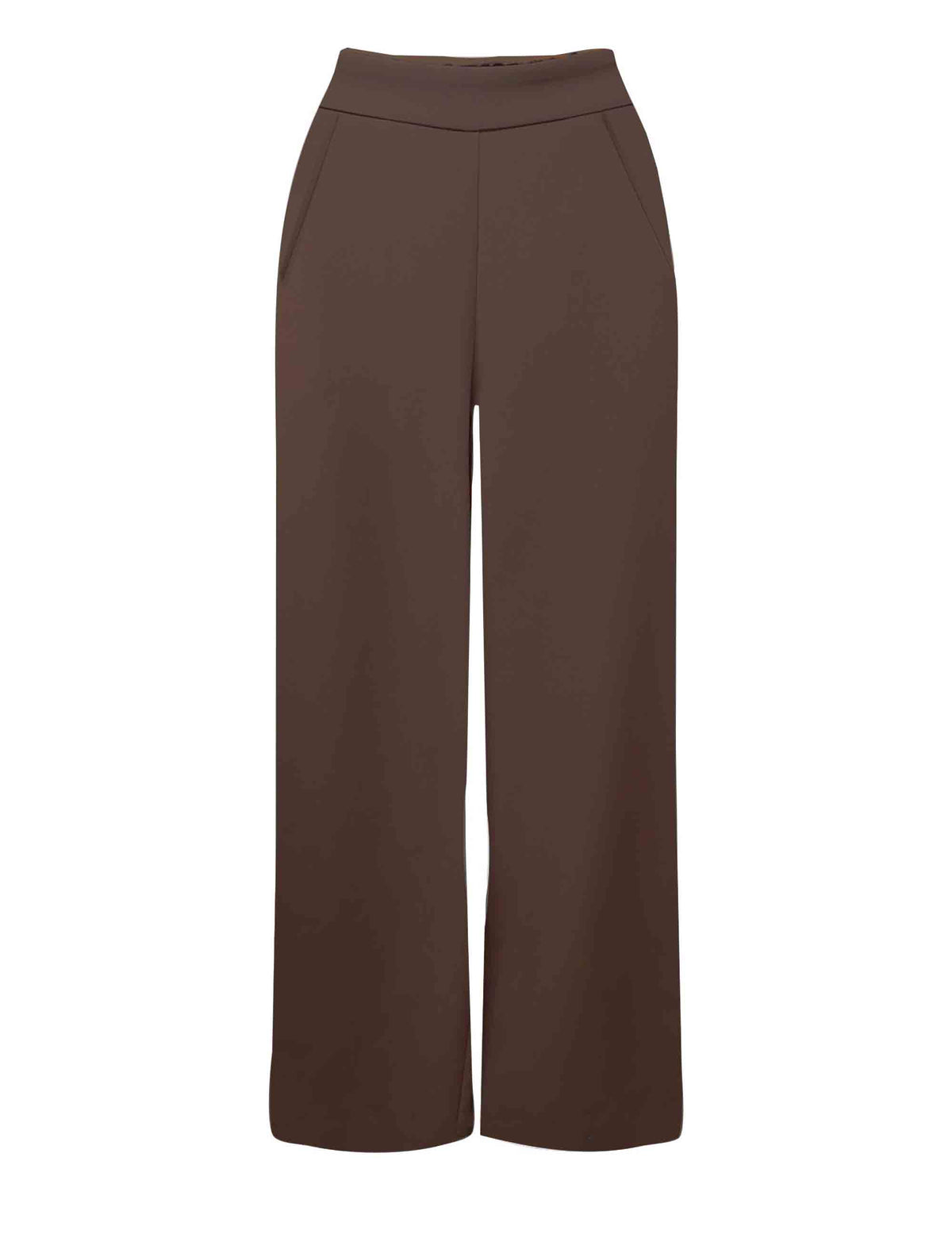 Pantalone palazzo donna Sleek Matte marrone JH805350689 40010 Maliparmi 