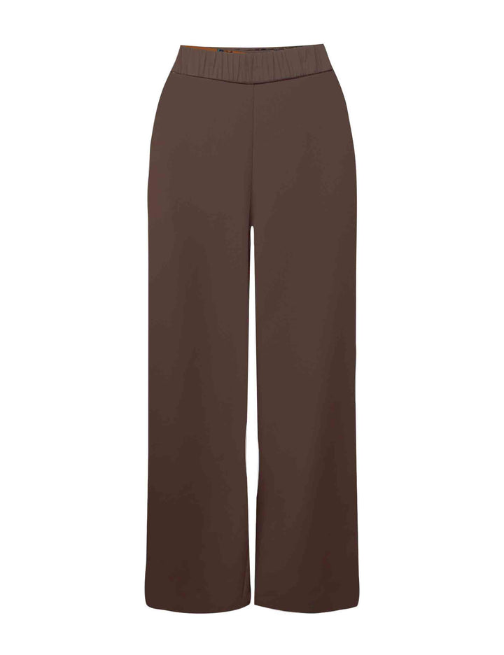 Pantalone palazzo donna Sleek Matte marrone JH805350689 40010 Maliparmi 