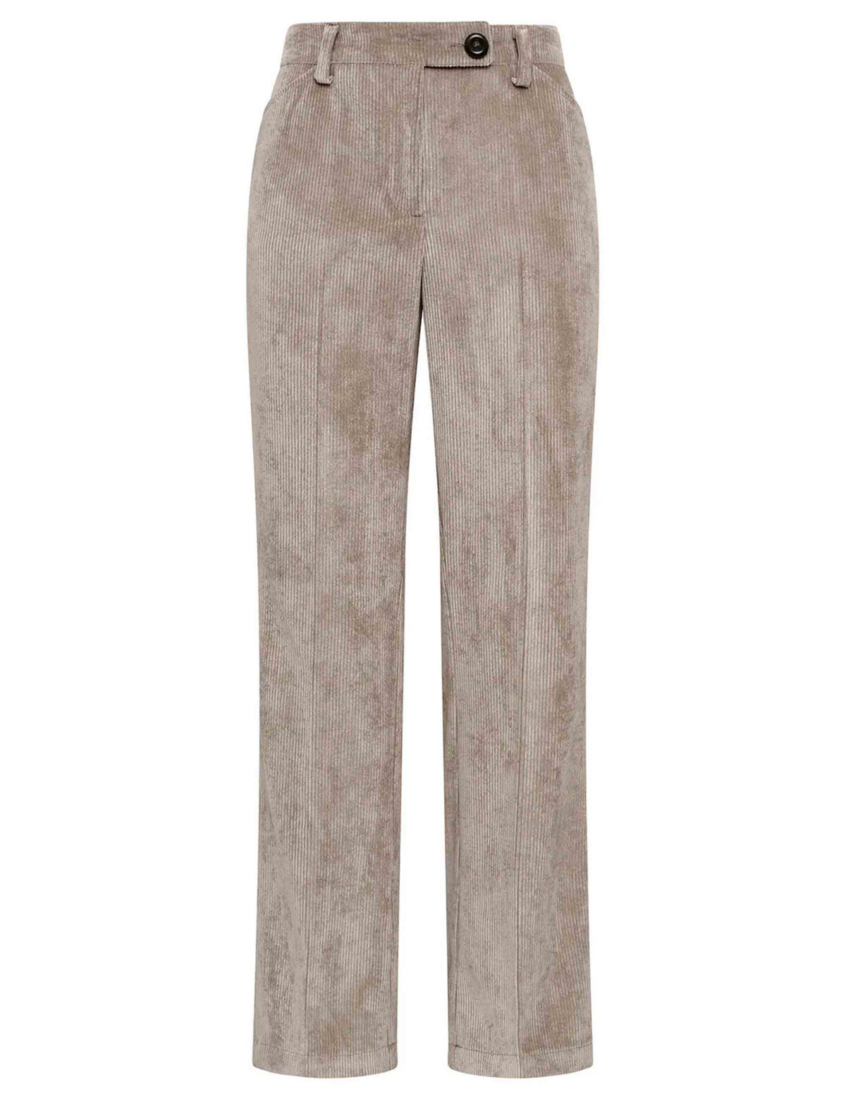 Pantalone a zampa donna Corduroy Velvet beige JH808161060 12007 Maliparmi 
