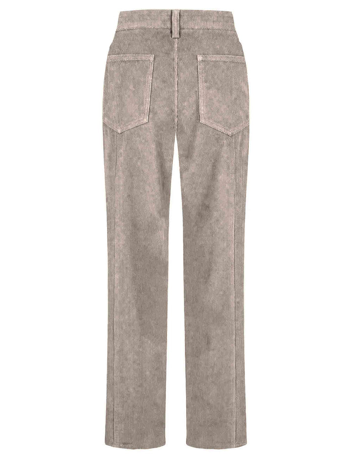 Pantalone a zampa donna Corduroy Velvet beige JH808161060 12007 Maliparmi 