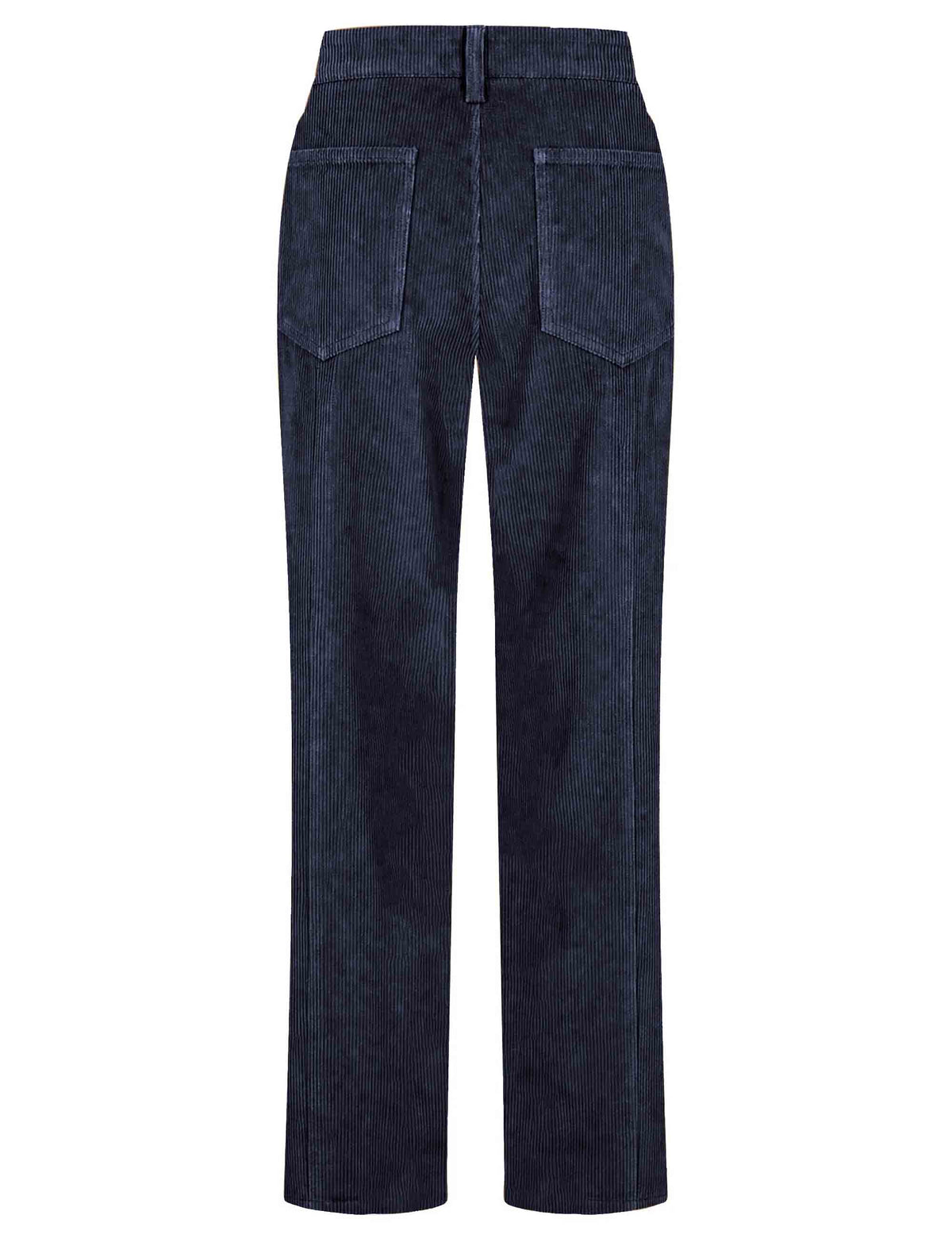 Pantalone a zampa donna Corduroy Velvet blu JH808161060 80000 Maliparmi 