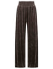 Pantalone Velvet Flow marrone in velluto e seta Donna JH809362026 40010