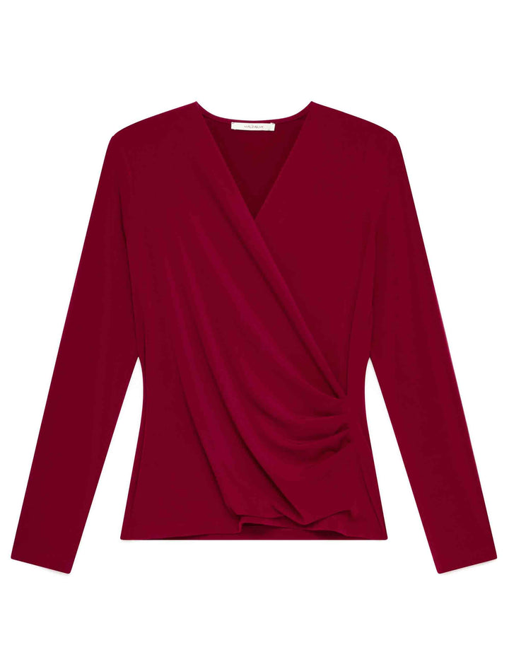 T-shirt a portafoglio donna Tecno Jersey bordeaux JK029770226 33010 Maliparmi 
