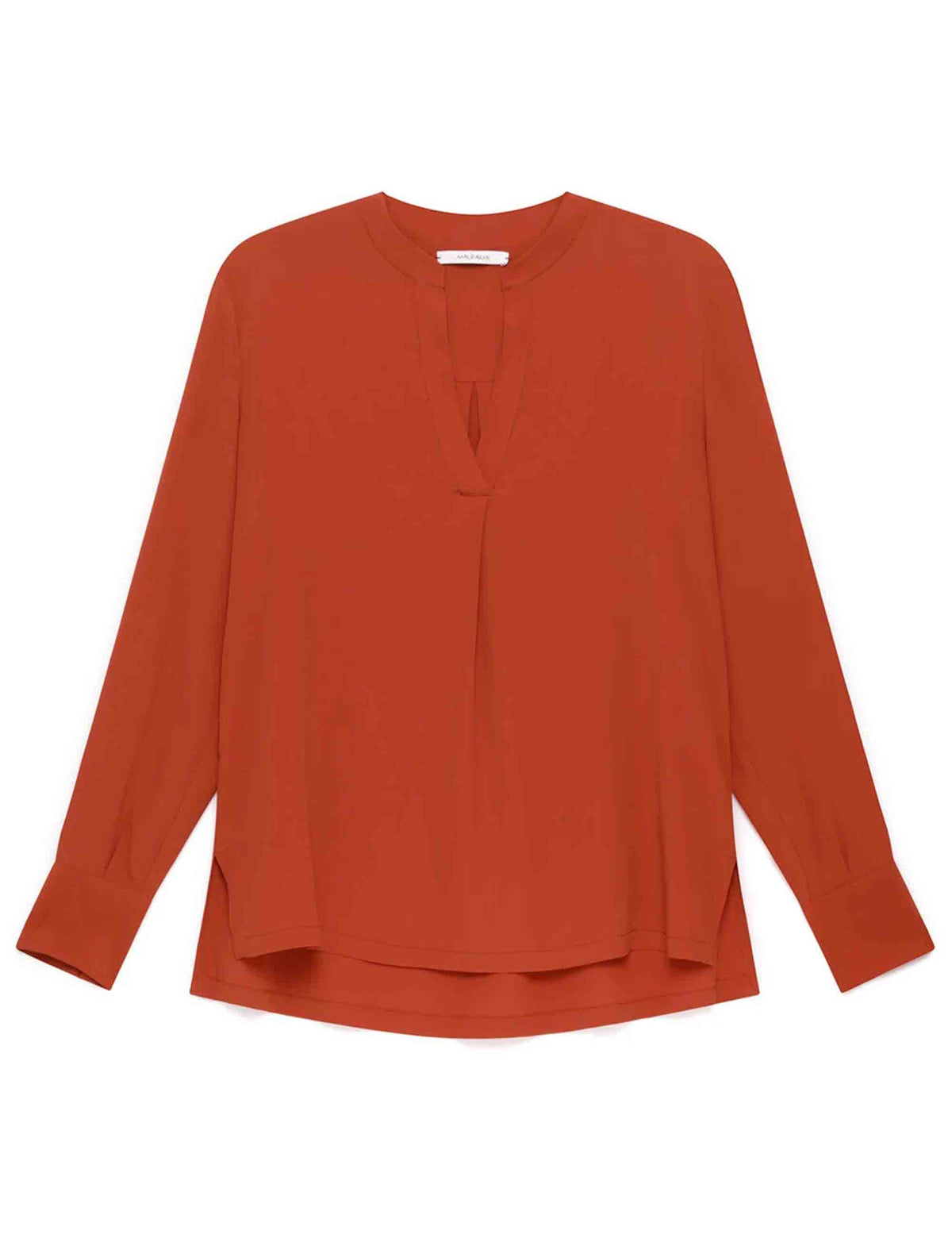 Camicie donna Fluid Crepe in misto seta cuoio con maniche lunghe JM103350672 31038 Maliparmi 