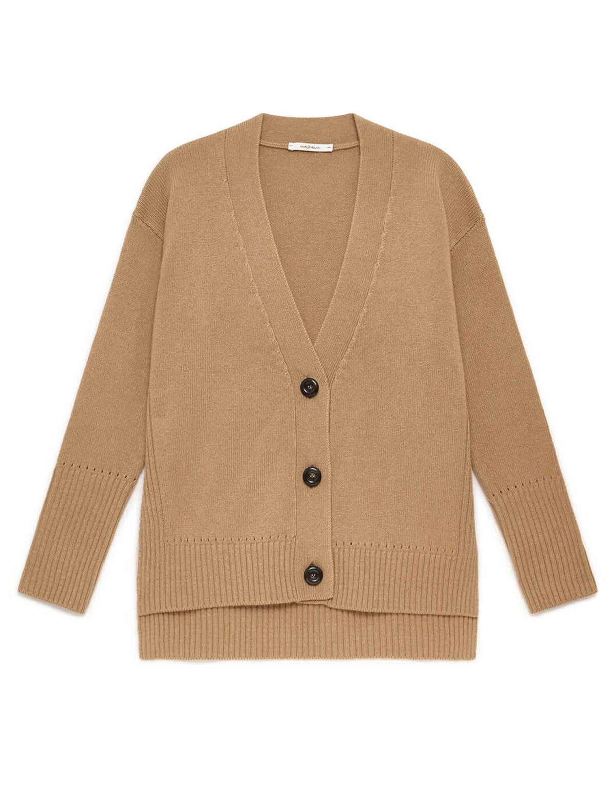 Cardigan donna Cashmere Merinos beige JN371674315 12035 Maliparmi 