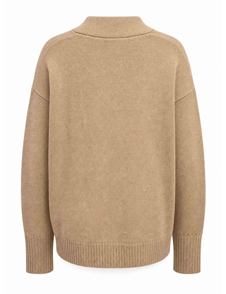 Cardigan donna Cashmere Merinos beige JN371674315 12035 Maliparmi 