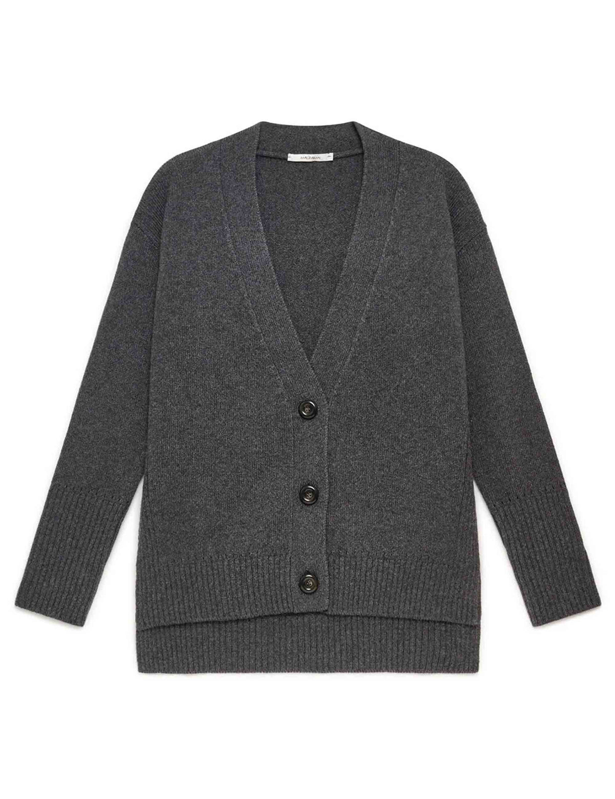 Cardigan donna Cashmere Merinos grigio JN371674315 21003 Maliparmi 