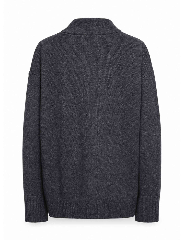 Cardigan donna Cashmere Merinos grigio JN371674315 21003 Maliparmi 
