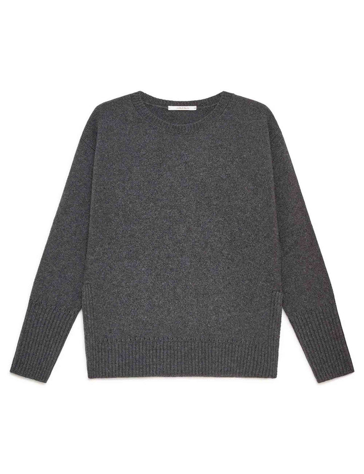 Maglione donna Cashmere Merinos grigio JQ511474315 21003 Maliparmi 
