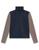 Maglia dolcevita Colours of the World blu bicolore Donna JQ512374230 80B21
