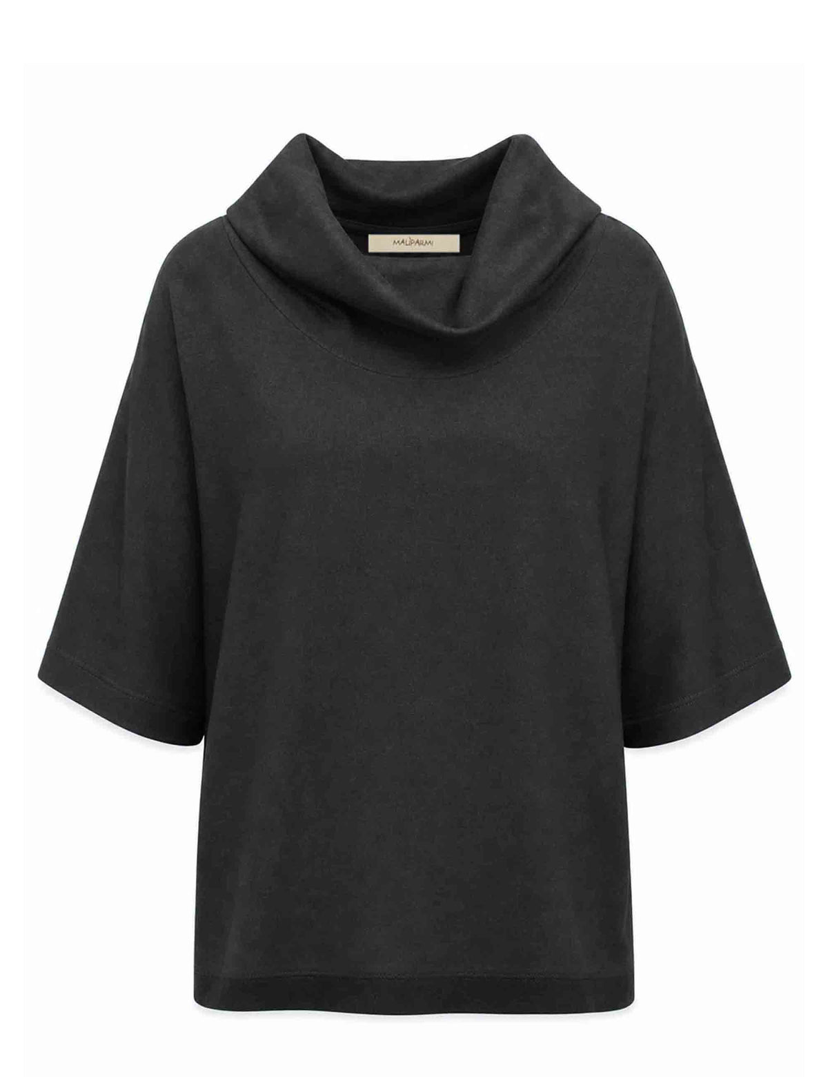 Maglione poncho donna Colours of the World nero JQ512674230 20000 Maliparmi 