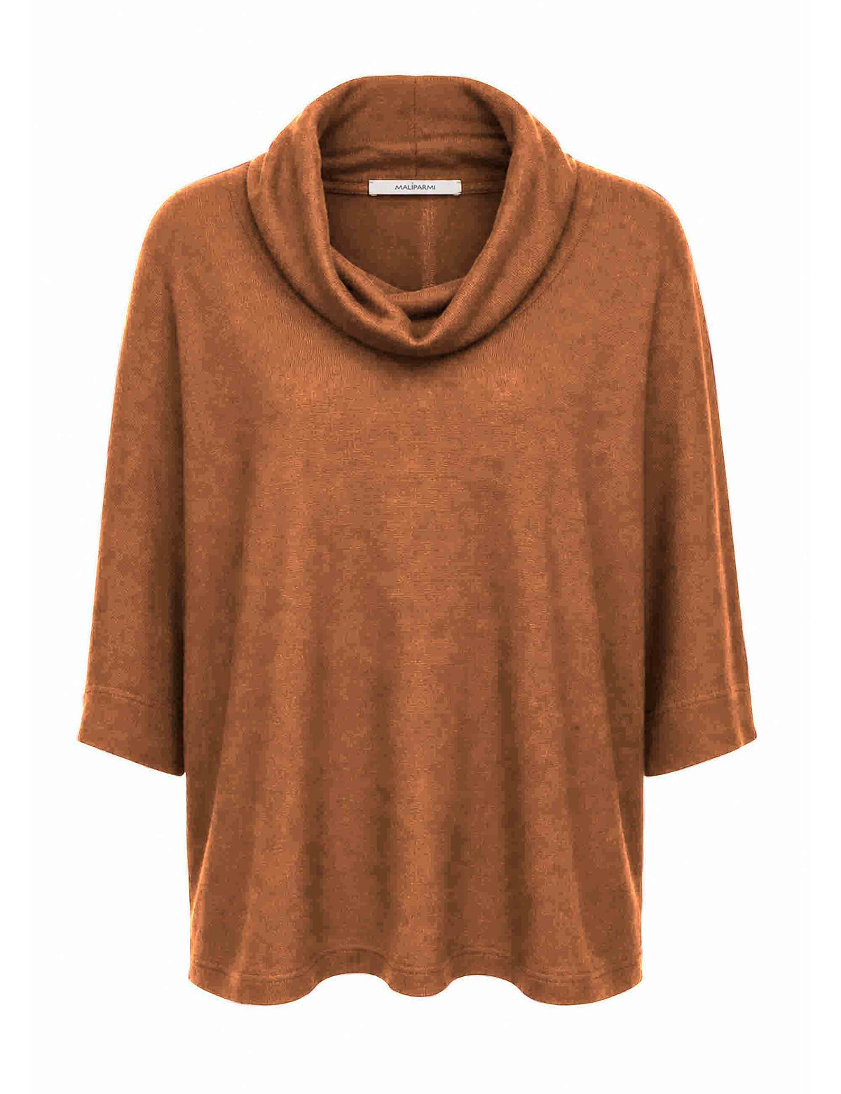 Maglione poncho donna Colours of the World ambra JQ512674230 70004 Maliparmi 