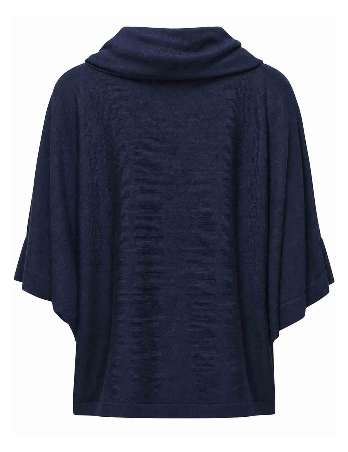 Maglione poncho donna Colours of the World blu JQ512674230 80043 Maliparmi 