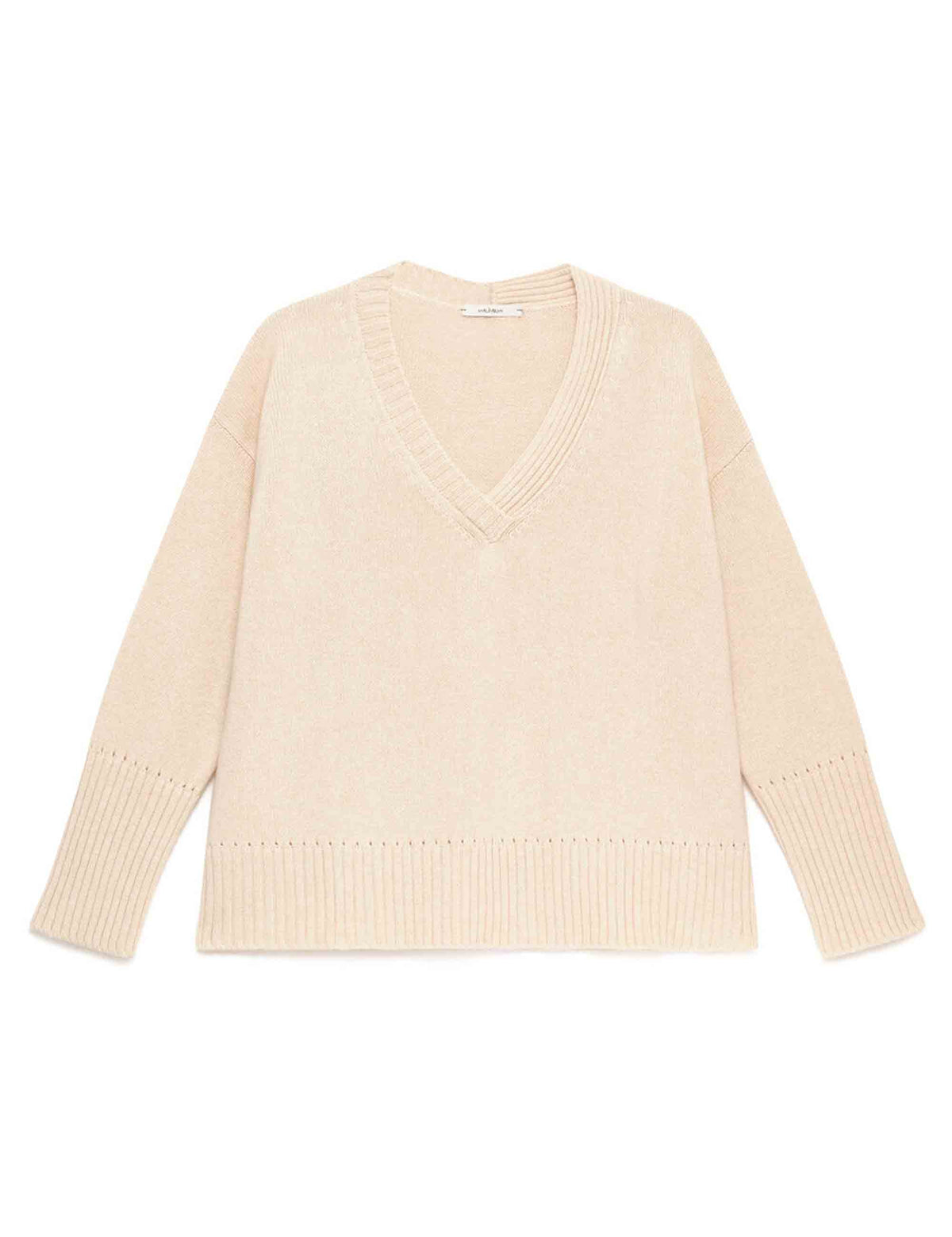 Maglione donna Cashmere Merinos bianco JQ513374315 10009 Maliparmi 