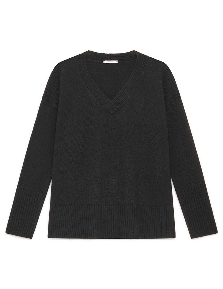 Maglione donna Cashmere Merinos nero JQ513374315 20000 Maliparmi 