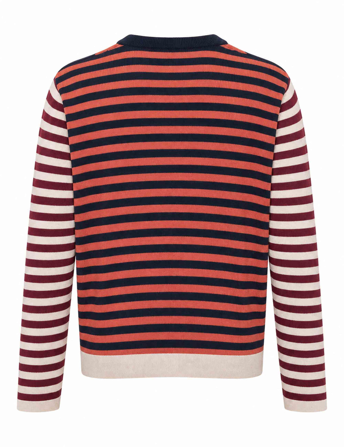 Maglione donna Rhythm Block bordeaux fantasia a blocchi JQ513570682 A3375 Maliparmi 
